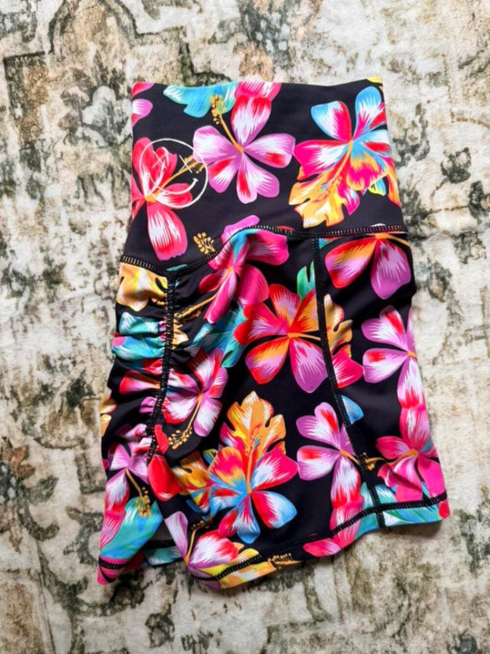 Salty Savage Hawaiian Flowers Training Shorts - Picture 2 of 2